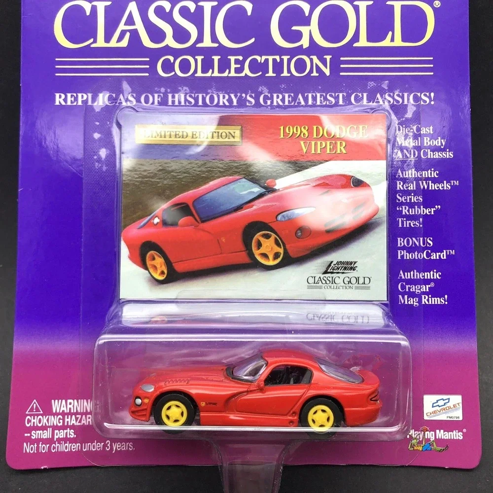 Johnny Lightning Classic Gold 1998 Dodge Viper Red Diecast‎ Car 1/64 Limited Ed